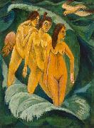 Three Bathers